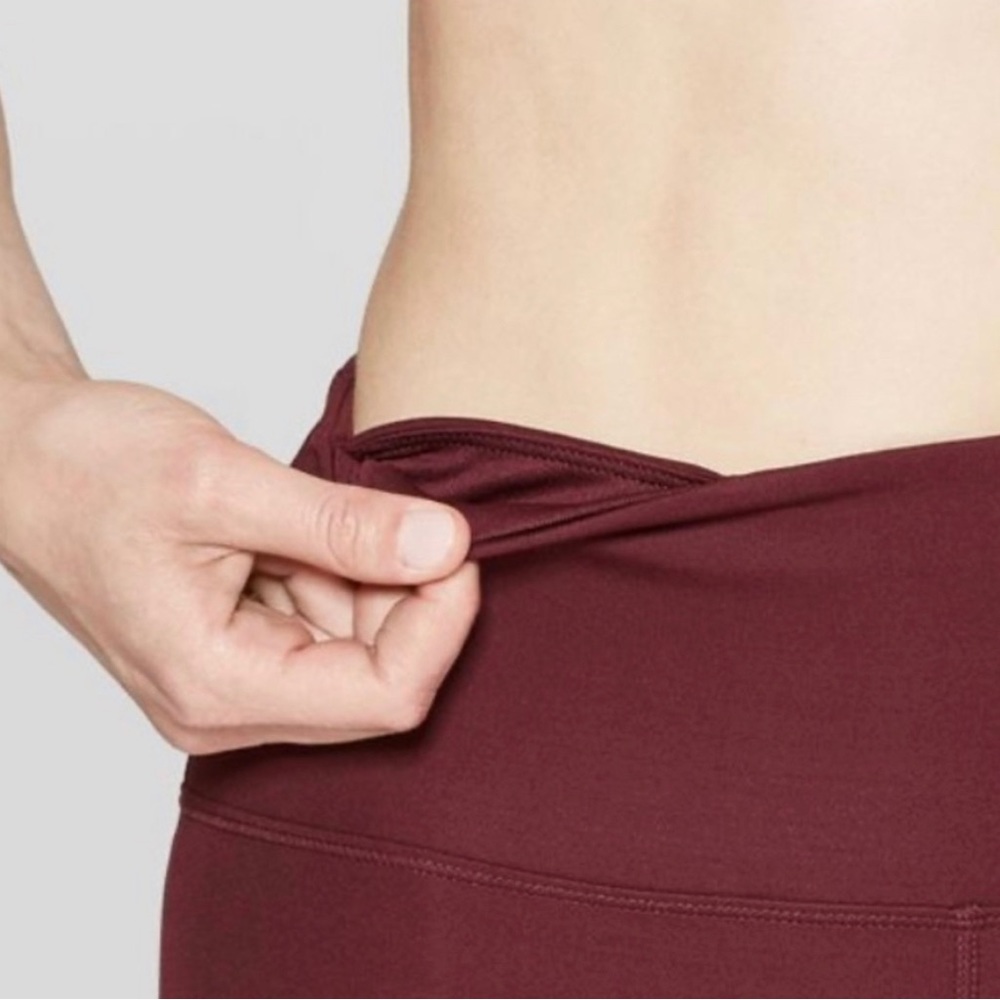 JoyLab 7/8 Length High Rise Legging Maroon - Picture 3 of 9